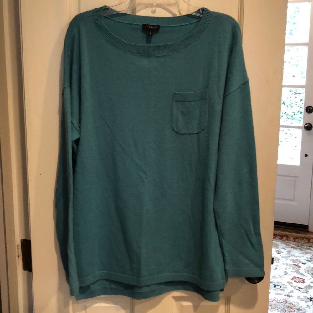 Talbots Crewneck Pocket Sweater